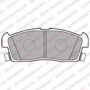 LP2258 Delphi Комплект тормозных колодок дисковый тормоз