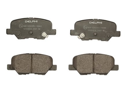 LP2501 Delphi Комплект гальмівних колодок с 4 шт. дисків