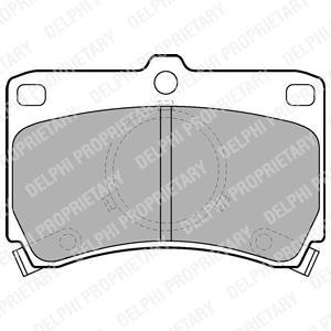 LP531 Delphi Комплект гальмівних колодок с 4 шт. дисків