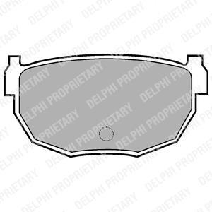 LP570 Delphi Комплект гальмівних колодок с 4 шт. дисків