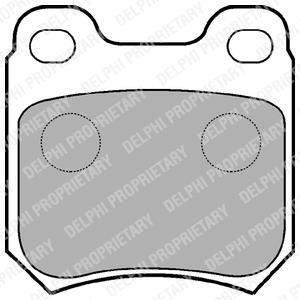 LP590 Delphi Комплект гальмівних колодок с 4 шт. дисків
