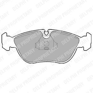 LP839 Delphi Колодки тормозные дисковые, комплект