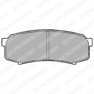 LP963 Delphi Колодки тормозные дисковые, комплект