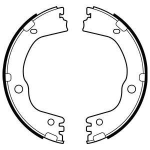 LS2081 Delphi Комплект тормозных колодок, стояночная тормозная с