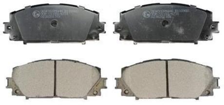 B110980 Denckermann Тормозные колодки передние 18мм Toyota Yaris 1.0 12V,1.3 16V,1.4TDI (F) 05-