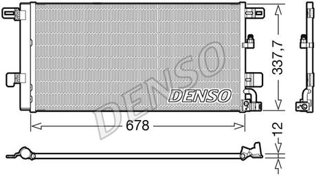 DCN02001 DENSO Радиатор кондиціонера