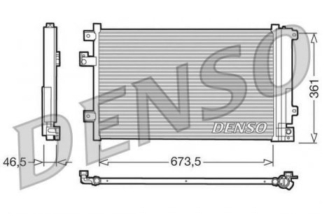 DCN09084 DENSO Конденсатор, кондиционер