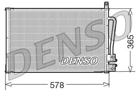 DCN10008 DENSO Радиатор кондиціонера