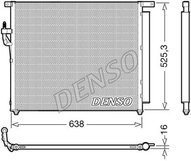 DCN10049 DENSO Радиатор кондиціонера