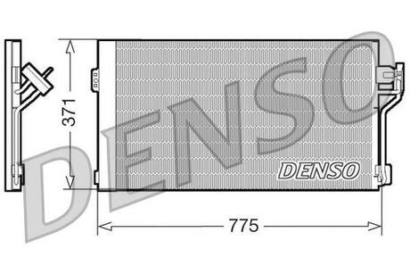 DCN17050 DENSO Радиатор кондиціонера