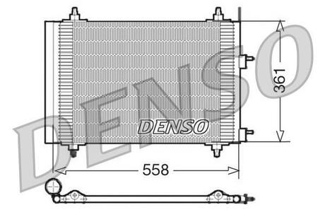 DCN21015 DENSO Радиатор кондиціонера