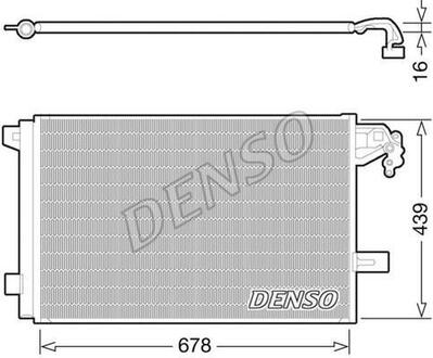 DCN32063 DENSO Радиатор кондиціонера