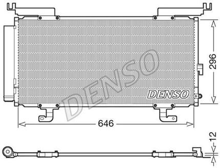 DCN36004 DENSO Радиатор кондиціонера