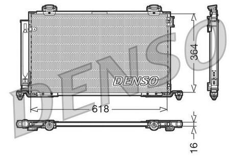 DCN50015 DENSO Радиатор кондиціонера