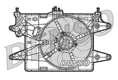 DER09082 DENSO Вентилятор, охлаждение двигателя