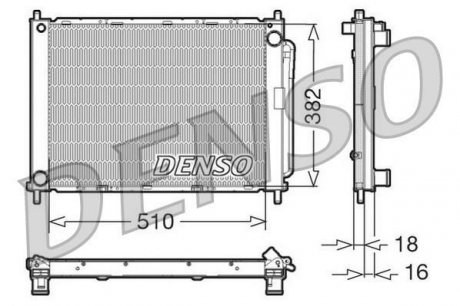 DRM23100* DENSO Радиатор, охлаждение двигателя