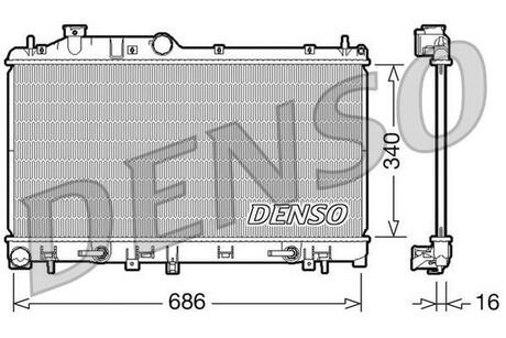 DRM36009 DENSO Радиатор охолоджування