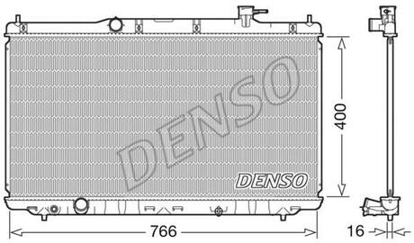 DRM40038 DENSO Радиатор охолоджування