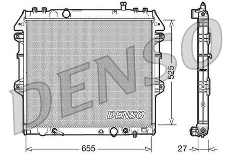 DRM50045 DENSO Радиатор, охолодження двигуна