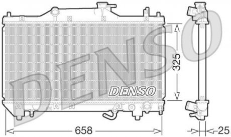 DRM50067 DENSO Радиатор.