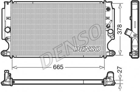 DRM50088 DENSO Основной радиатор (двигателя)