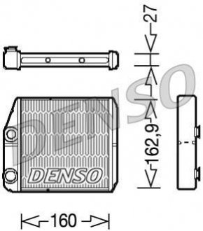 DRR09035 DENSO Радиатор отопителя