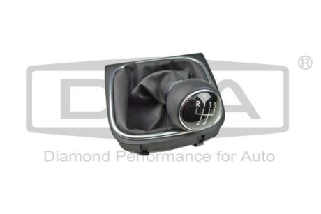 Ручка КПП с пыльником черный 5 ступ VW Golf (07-14),Jetta (06-14) DPA 77110810002