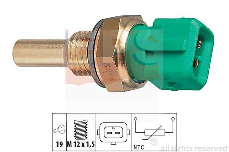 1.830.244 EPS Датчик температури системи охолодження