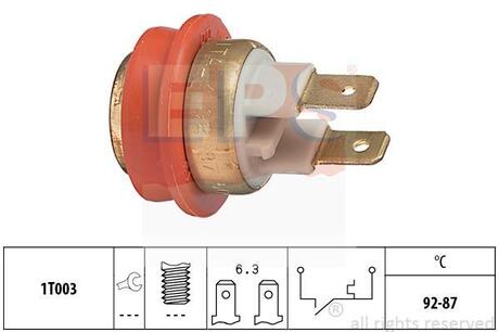 1.850.042 EPS Термовыключатель вентилятора радиатора