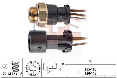 Термовыключатель вентилятора радиатора EPS 1.850.668