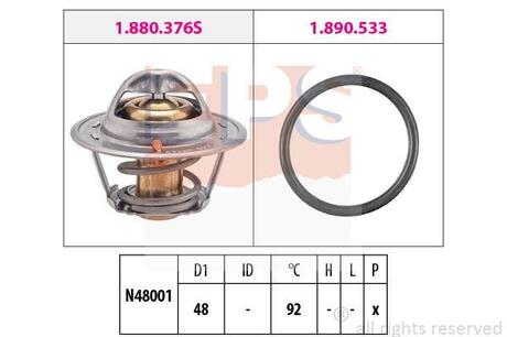1.880.376 EPS Термостат охлаждающей жидкости