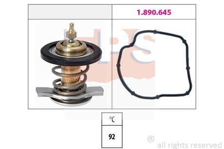 1.880.590 EPS Термостат (вставка без корпуса с прокладкою) MB W203/W210/S203 2.2-2.7CDI 99-09