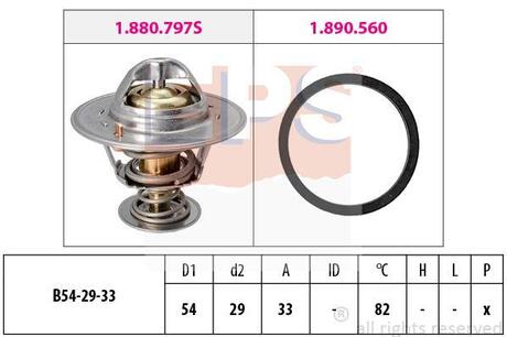 1.880.797 EPS Термостат охлаждающей жидкости