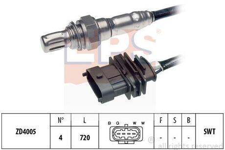 1.997.340 EPS EPS OPEL Лямбда-зонд (4 конт.) OPEL 1,4/1,6: Astra G, Vectra B, Zafira 99-