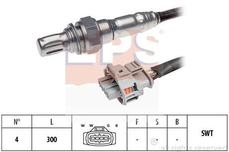 1.998.214 EPS EPS OPEL Лямбда-зонд (4 конт.) 1,4/1,6: Astra G, Corsa C,Combo Tour,Vectra C, Zafira