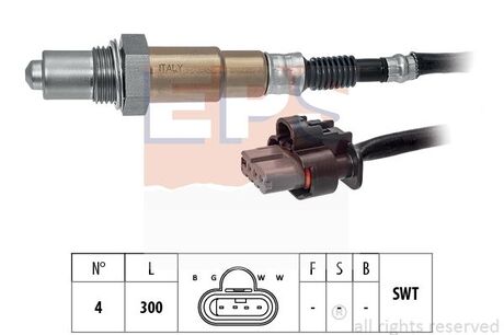 1.998.510 EPS Лямбда-зонд (4-x конт.) Ford Fiesta VII 1.1Yi-VCT 17- /Focus 1.5TI-VCT 18-