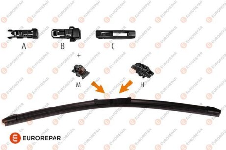 Щітка склоочисника безкаркасна 550 мм (22") Eurorepar 1635454880