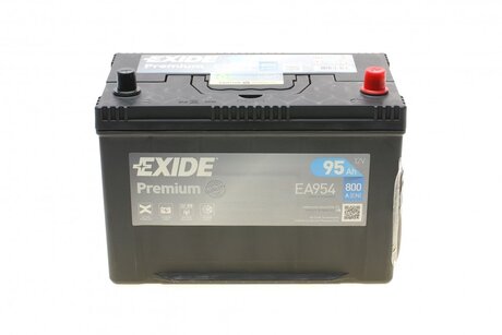 EA954 EXIDE Аккумулятор 95ah-12v exide premium (302х171х222),r,en800