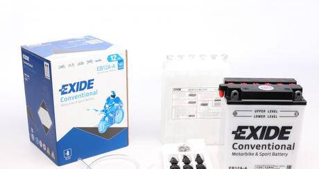 EB12A-A EXIDE Аккумулятор 12ah-12v exide (eb12a-a) (134х80х160) l, en165