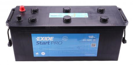 EG1403 EXIDE Аккумулятор 140ah-12v exide start pro (513х189х223),l,en800