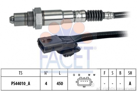 10.8309 FACET Лямбда-зонд Logan (08-) 1.6i Megane III (08-) 1.6i Duster (10-) 2.0i