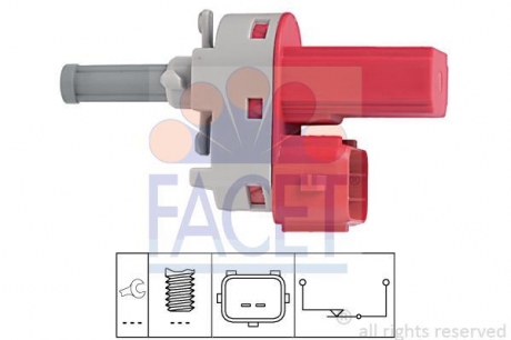 7.1171 FACET Датчик стоп-сигналу Ford Focus/Mondeo 98-07/Mazda 6 1.4-2.3 02-07