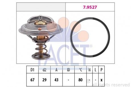 7.8549 FACET Термостат, охлаждающая жидкость