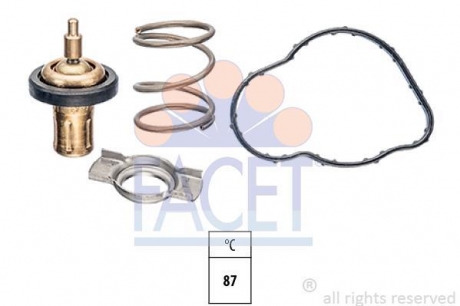 7.8930 FACET Термостат 83°C] RENAULT MEGANE III coupe (DZ0/1_) 1.5 dCi