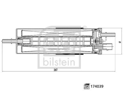 174039 FEBI BILSTEIN FEBI фільтр палива VOLVO 16-