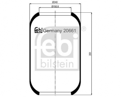20661 FEBI BILSTEIN Балон подушки пневматичної підвіски