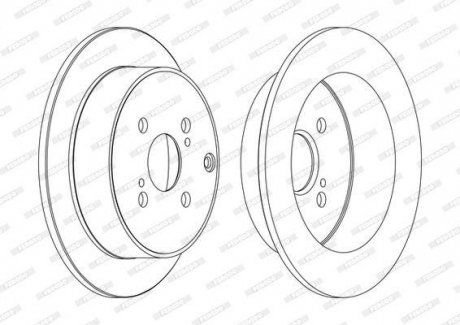 ДИСК ТОРМОЗНОЙ С ПОКРЫТИЕМ FERODO DDF1409C