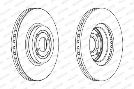 DDF1461C FERODO Тормозной диск
