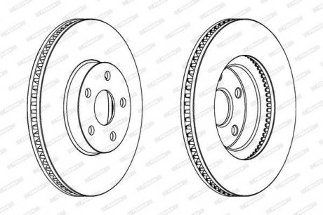 DDF1484C FERODO Тормозной диск