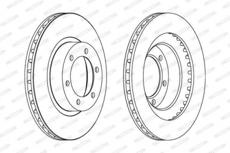 DDF1594C FERODO Тормозной диск